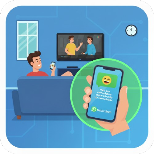 Cobrança e Inadimplência: Notificações WhatsApp para Provedores (ISPs)